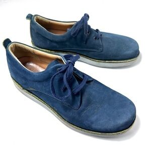 Samuel Hubbard Hubbard Free Vibram Blue Suede Walking Shoes Mens 10.5